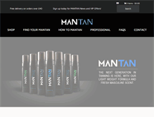 Tablet Screenshot of man-tan.com